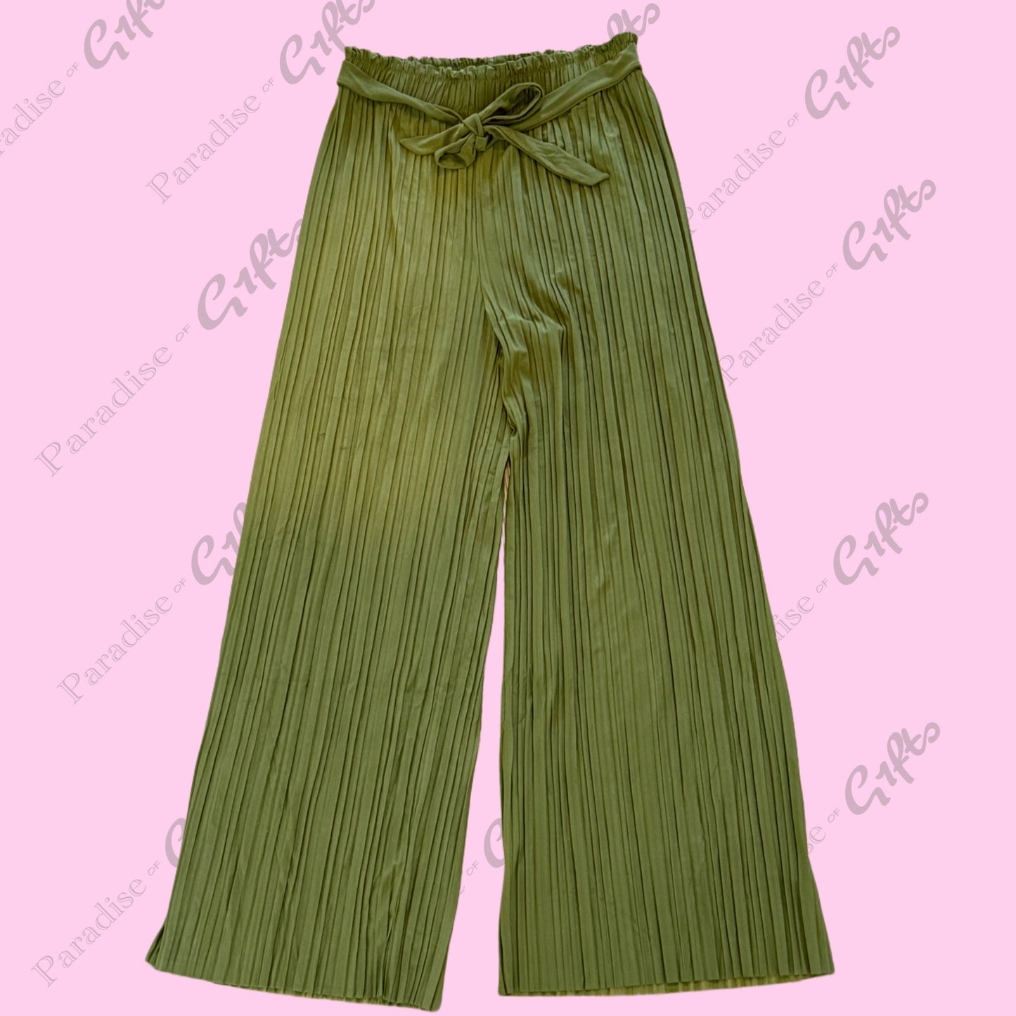 Soft Gurl Pleated Wide-Leg Pants