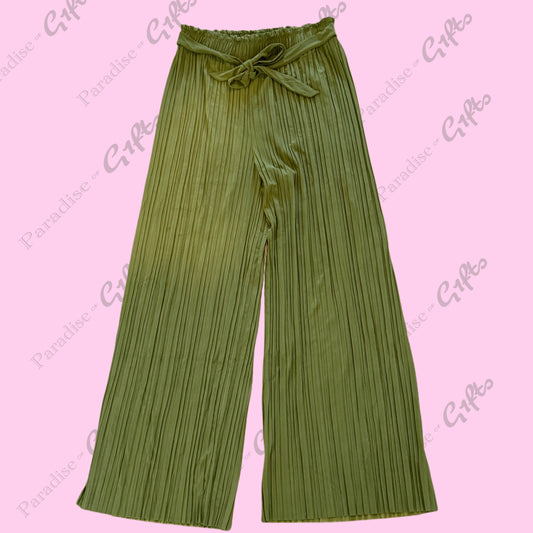 Soft Gurl Pleated Wide-Leg Pants